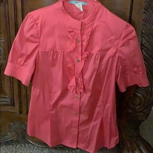 Coral color blouse in great condition